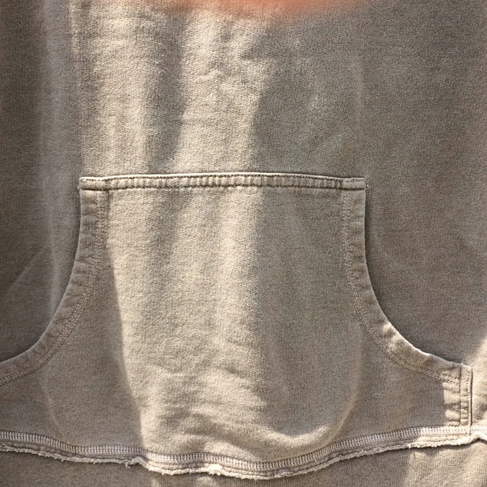 NSF Hoodie Kanga Pouch Raw/Exposed Seam Sand - Picture 3 of 8